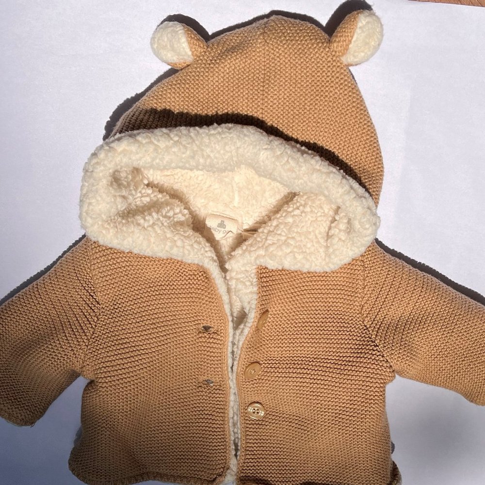 GAP Baby Sherpa-Lined Cardigan 0-3 months